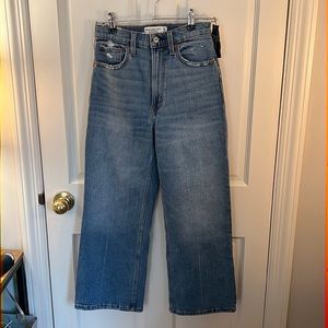 Abercrombie Crop Wide Leg Ultra High Rise NWT